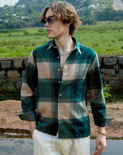 Men Checked Regular Fit Shirt