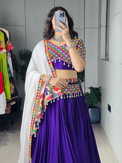 Cotton Gamthi Mirror Work Chaniya Choli | Navratri Wear