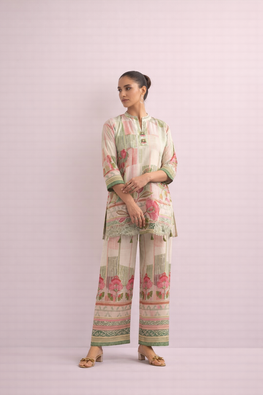 Pastel colour straight fit coord set