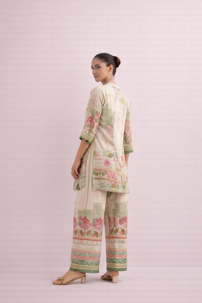 Pastel colour straight fit coord set
