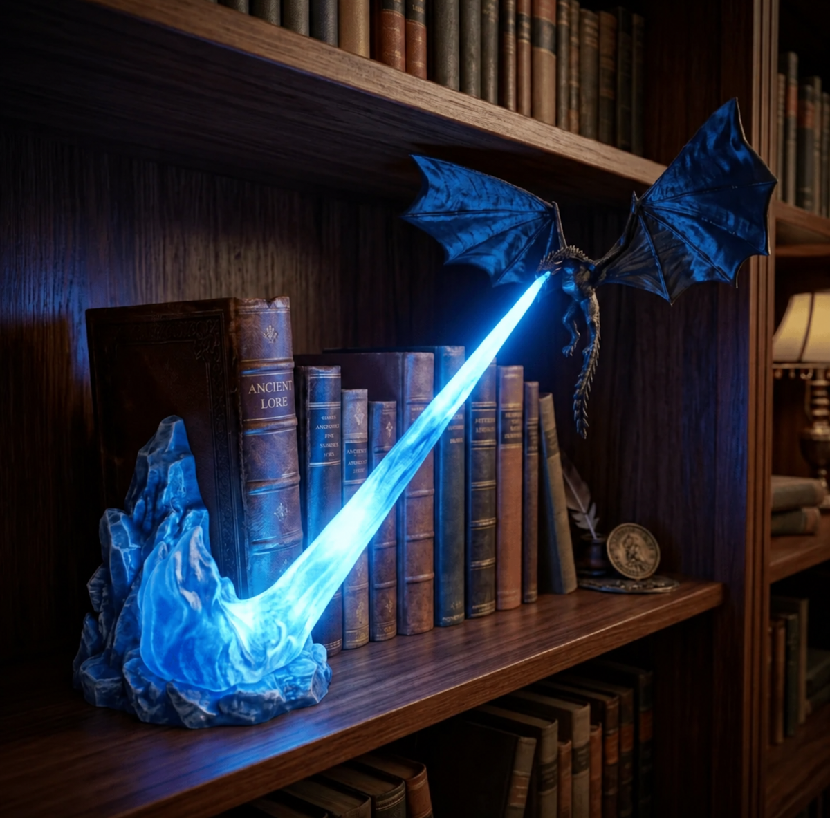 (BUY1 GET1 FREE) Dragon Book Nook Light