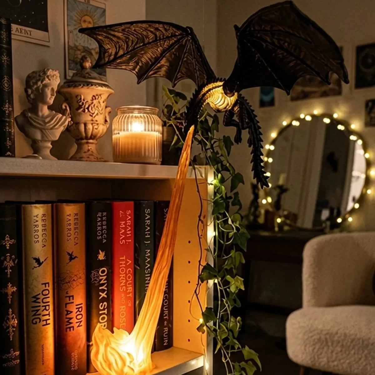 (BUY1 GET1 FREE) Dragon Book Nook Light