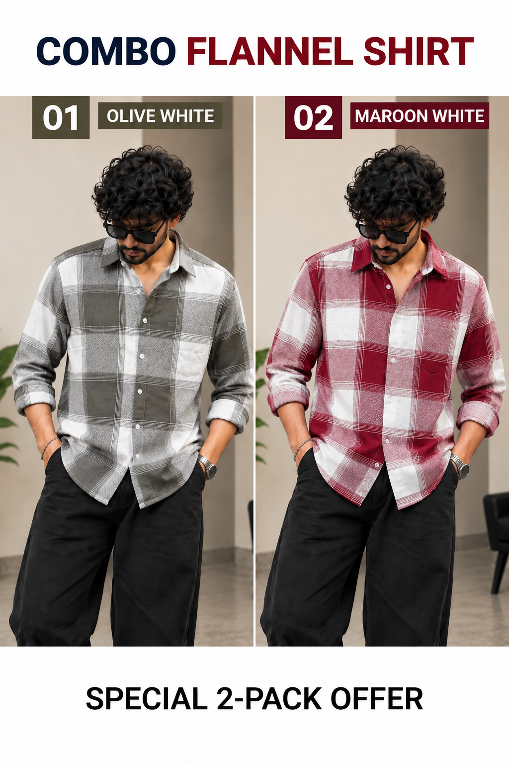 Flannel Shirt combo v1