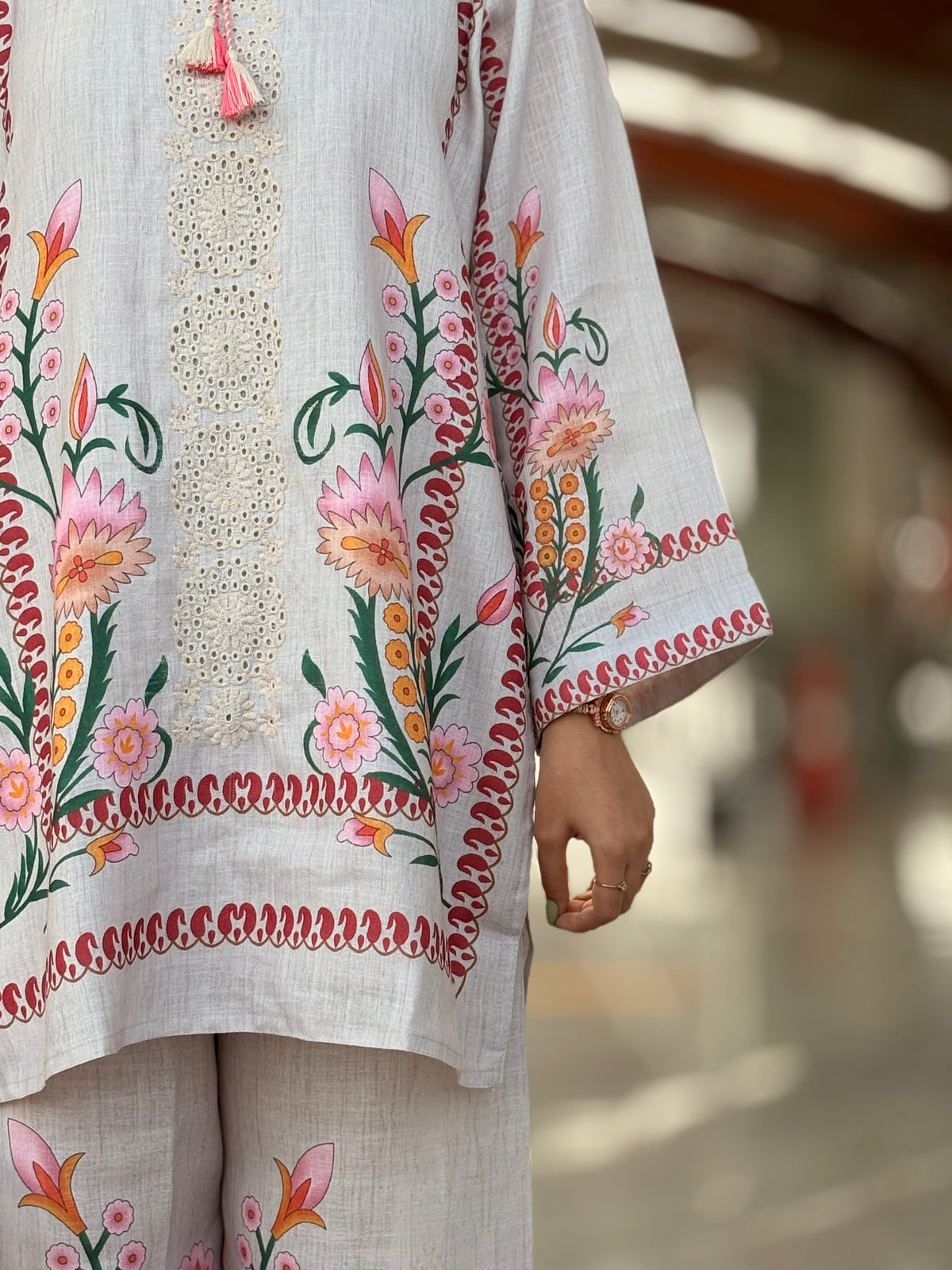 Floral Beige Co-ord Set