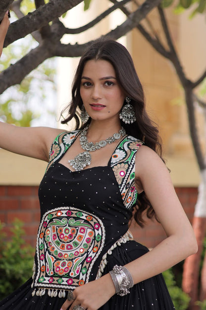Navratri Special Reyon Gamthi Lehenga Choli Set | Tulip Designer